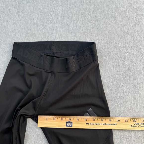 Adidas Leggings Women Medium Black Alphaskin Climalite Crop 22" Athletic Gym Run - Picture 7 of 11